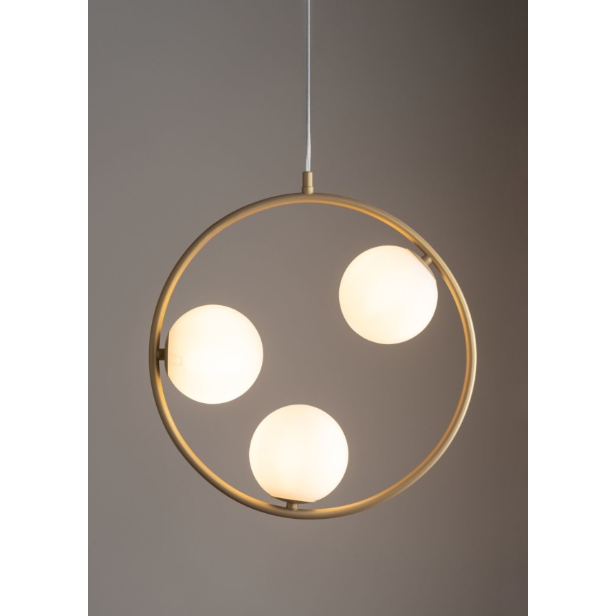 Csillár zsinóron AQUA 3xG9/12W/230V arany