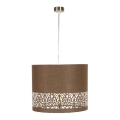 Csillár zsinóron ARABESCA 1xE27/60W/230V barna