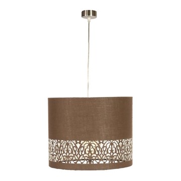 Csillár zsinóron ARABESCA 1xE27/60W/230V barna