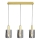 Csillár zsinóron ARCADIA 3xE27/60W/230V arany/füstös