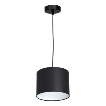 Csillár zsinóron ARDEN 1xE27/60W/230V á. 18 cm fekete/fehér