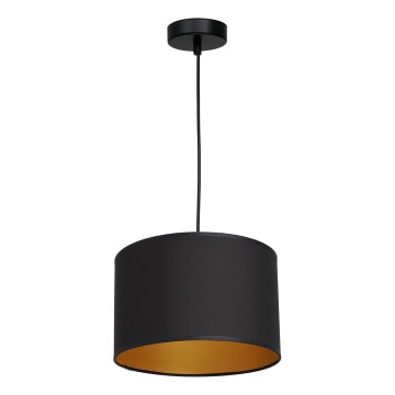 Csillár zsinóron ARDEN 1xE27/60W/230V á. 25 cm fekete/arany