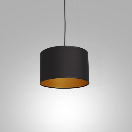 Csillár zsinóron ARDEN 1xE27/60W/230V á. 25 cm fekete/arany