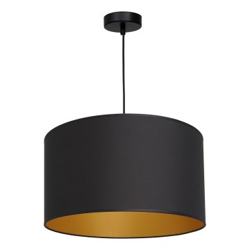 Csillár zsinóron ARDEN 1xE27/60W/230V á. 40 cm fekete/arany