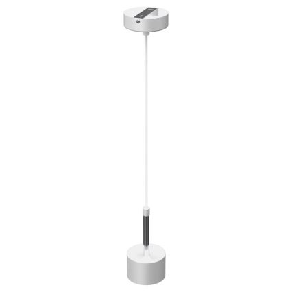 Csillár zsinóron ARENA 1xGX53/11W/230V fehér/fényezett króm