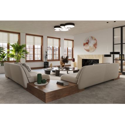 Csillár zsinóron ARENA 45 3xE27/60W/230V fekete