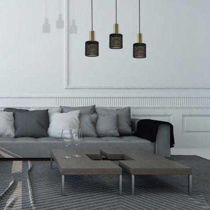 Csillár zsinóron ARES 3xE27/60W/230V