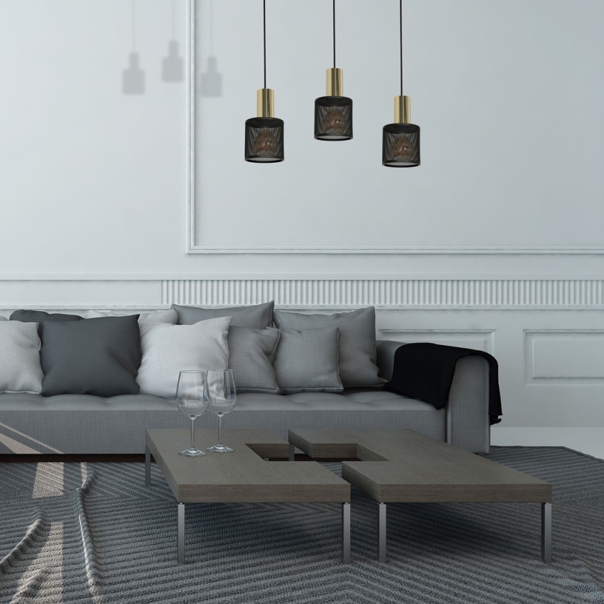 Csillár zsinóron ARES 3xE27/60W/230V