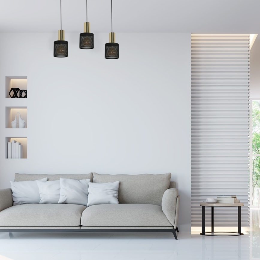 Csillár zsinóron ARES 3xE27/60W/230V