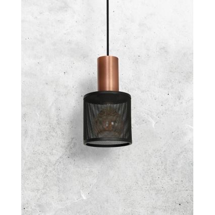 Csillár zsinóron ARES BLACK 1xE27/60W/230V