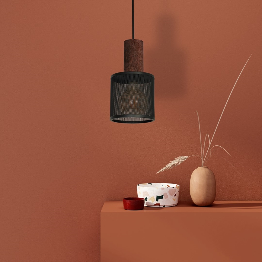 Csillár zsinóron ARES BLACK 1xE27/60W/230V