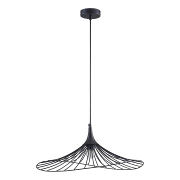 Csillár zsinóron ARIELLE 1xE27/20W/230V átm. 50 cm fekete