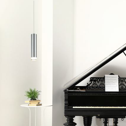 Csillár zsinóron ARMIN 1xGU10/10W/230V fényezett króm