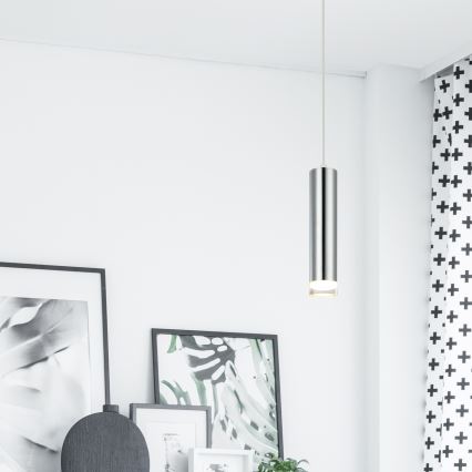 Csillár zsinóron ARMIN 1xGU10/10W/230V fényezett króm