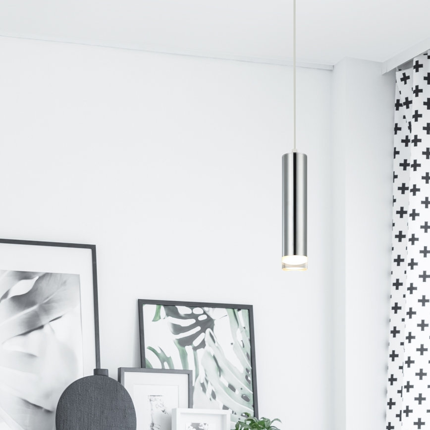 Csillár zsinóron ARMIN 1xGU10/10W/230V fényezett króm