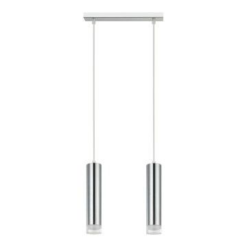 Csillár zsinóron ARMIN 2xGU10/10W/230V fényezett króm