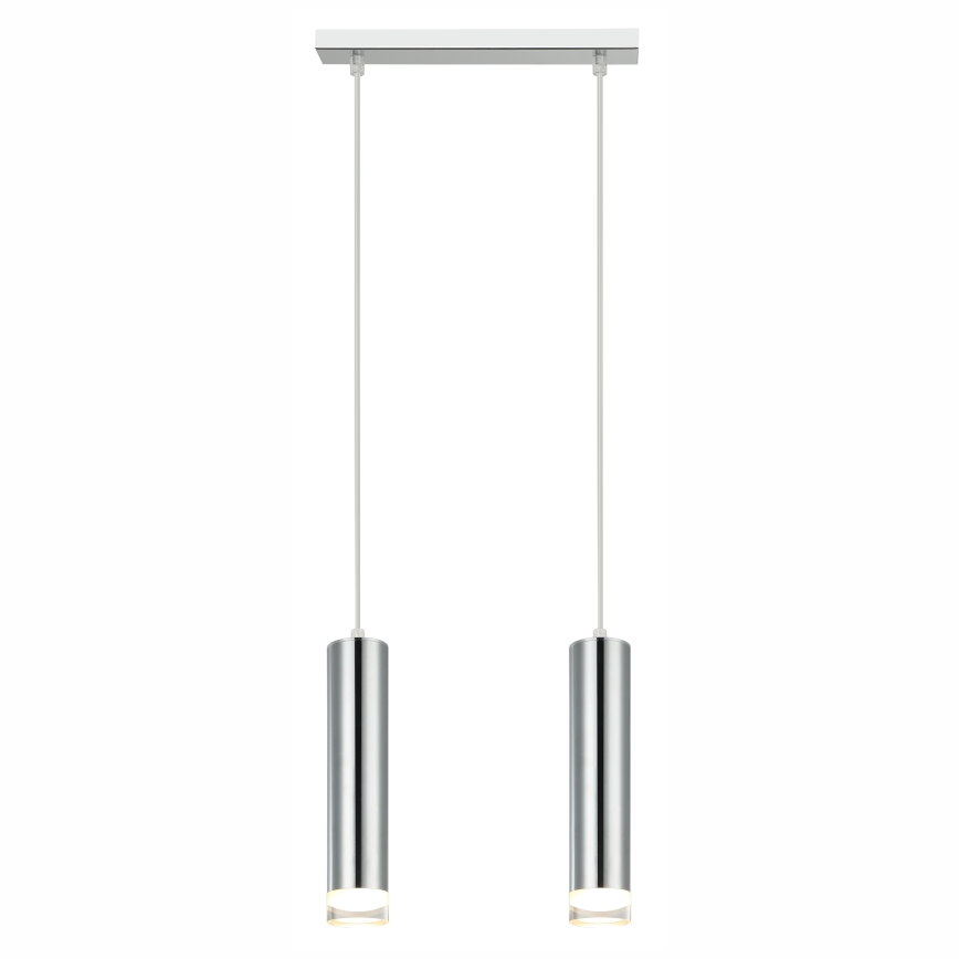 Csillár zsinóron ARMIN 2xGU10/10W/230V fényezett króm