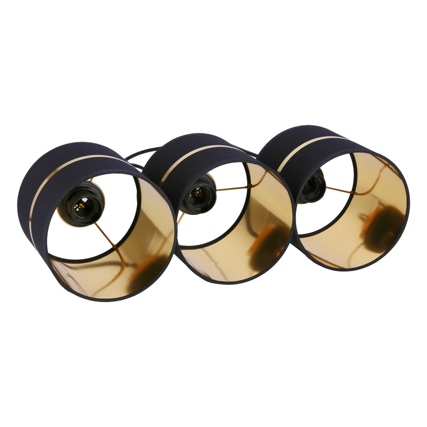 Csillár zsinóron ASSAM 3xE27/60W/230V fekete