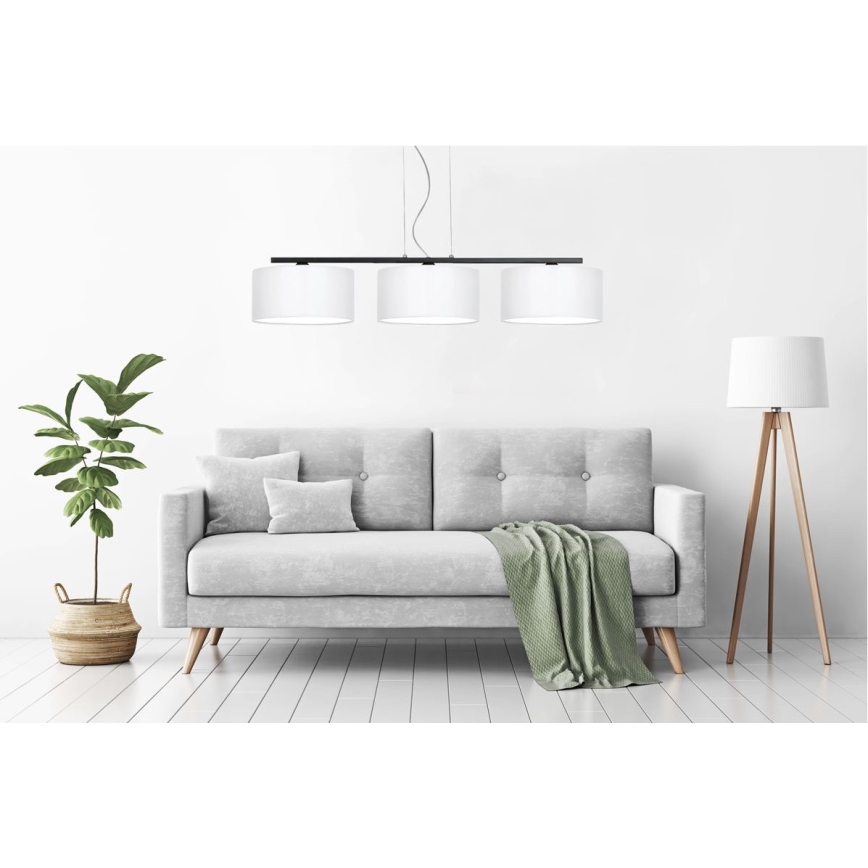 Csillár zsinóron ASTRA 3xE27/60W/230V fehér
