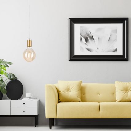 Csillár zsinóron ASTRID 1xE27/60W/230V arany