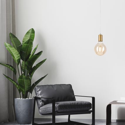 Csillár zsinóron ASTRID 1xE27/60W/230V arany