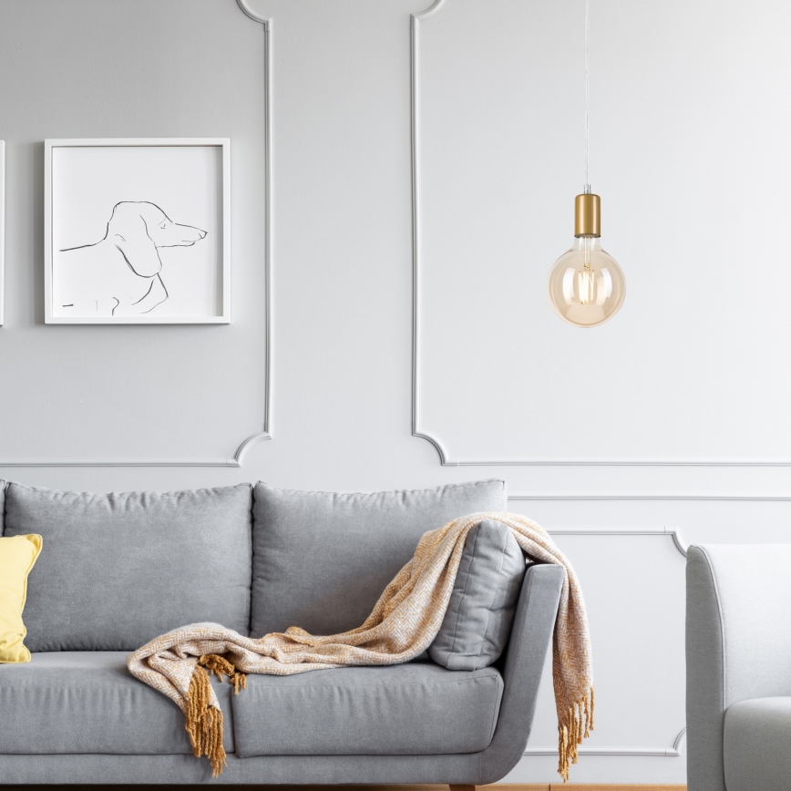 Csillár zsinóron ASTRID 1xE27/60W/230V arany