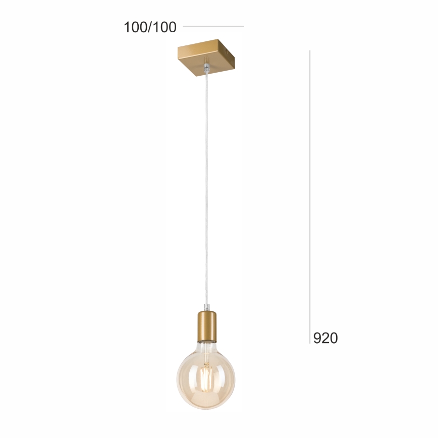 Csillár zsinóron ASTRID 1xE27/60W/230V arany