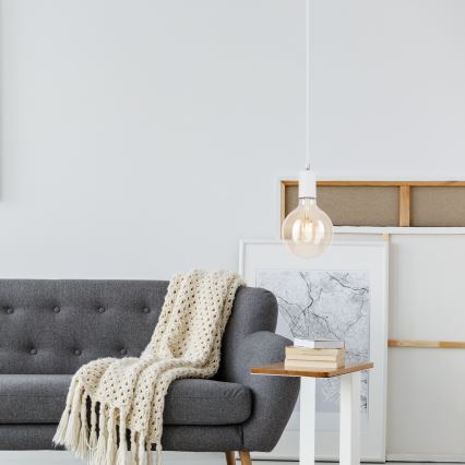 Csillár zsinóron ASTRID 1xE27/60W/230V fehér