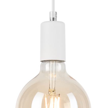 Csillár zsinóron ASTRID 1xE27/60W/230V fehér