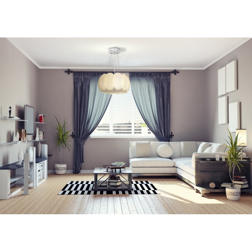 Csillár zsinóron AURORA 8xE27/60W/230V