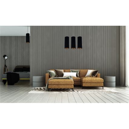 Csillár zsinóron AVALO 1xE27/60W/230V fekete