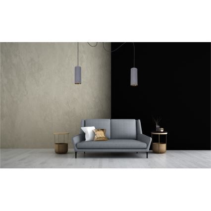 Csillár zsinóron AVALO 2xE27/60W/230V pók szürke