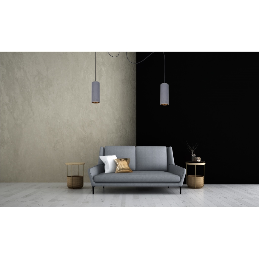 Csillár zsinóron AVALO 2xE27/60W/230V pók szürke