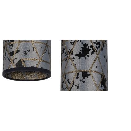 Csillár zsinóron AVALO 3xE27/60W/230V á. 35 cm szürke/fekete