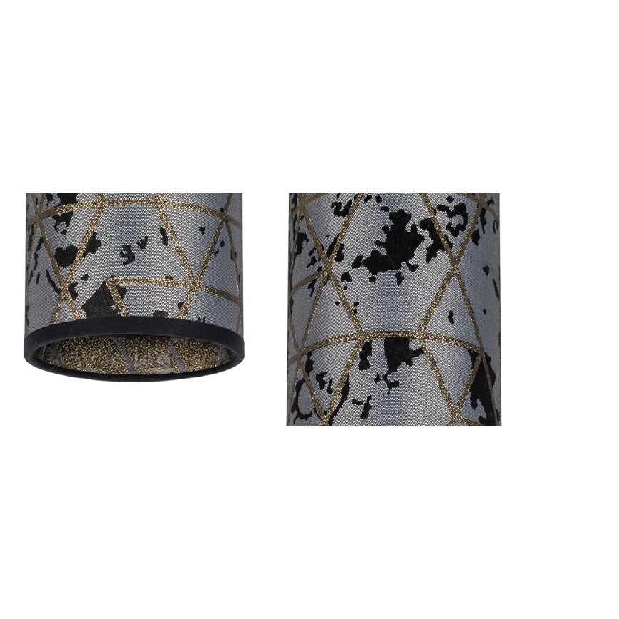 Csillár zsinóron AVALO 3xE27/60W/230V pók szürke/fekete