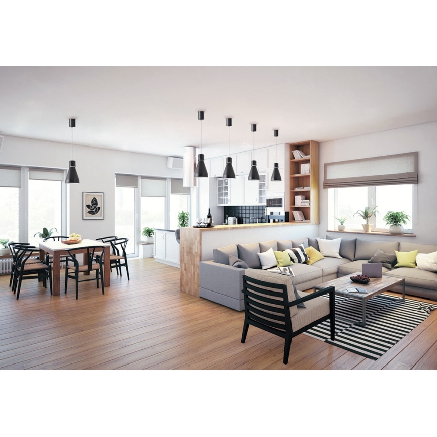 Csillár zsinóron AVALON 1xE27/60W/230V