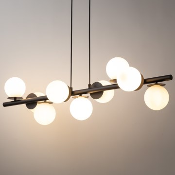 Csillár zsinóron AVOLA 9xG9/12W/230V fekete