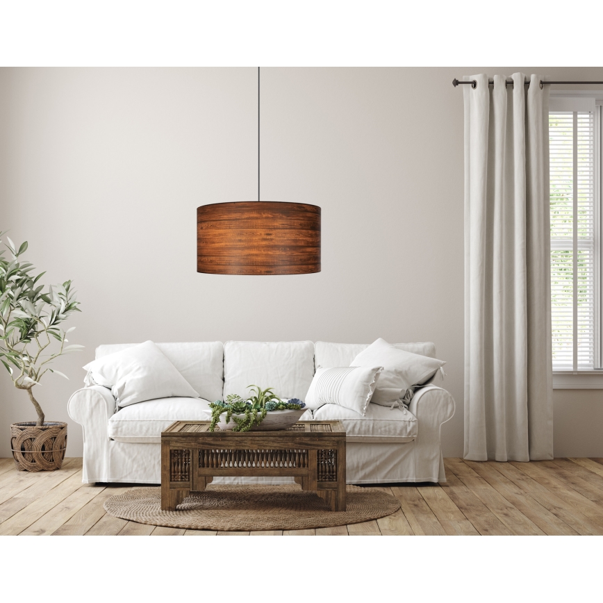 Csillár zsinóron AXEL 1xE27/60W/230V barna