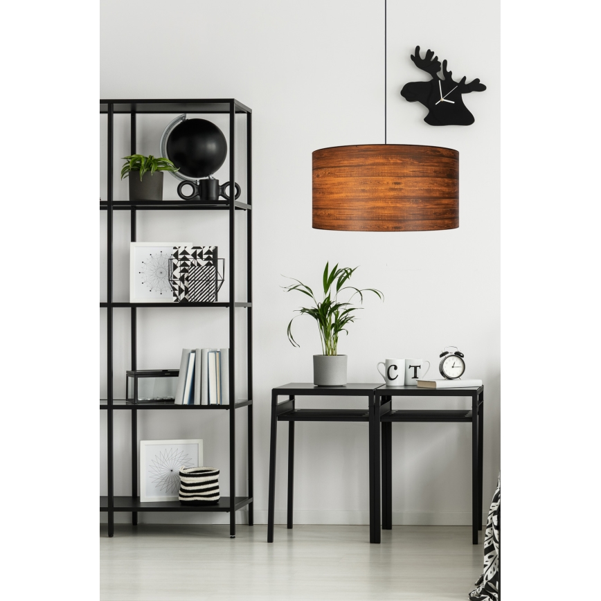 Csillár zsinóron AXEL 1xE27/60W/230V barna