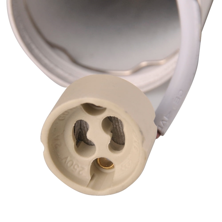 Csillár zsinóron BAMBOO 1xGU10/10W/230V fehér