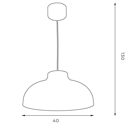 Csillár zsinóron BASCA 1xE27/60W/230V