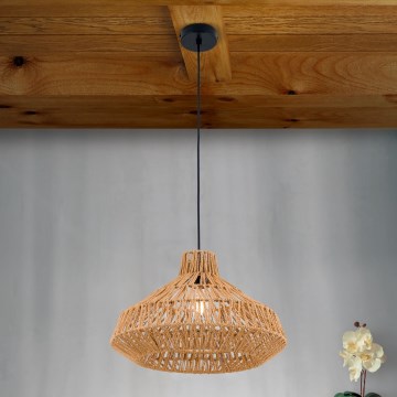 Csillár zsinóron BASKET 1xE27/40W/230V átm. 40 cm kender