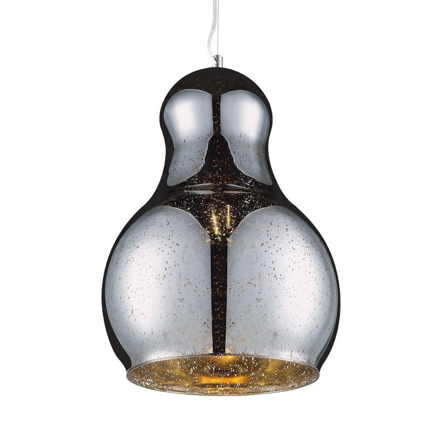 Csillár zsinóron BELLO 1xE27/60W/230V átm. 30 cm króm