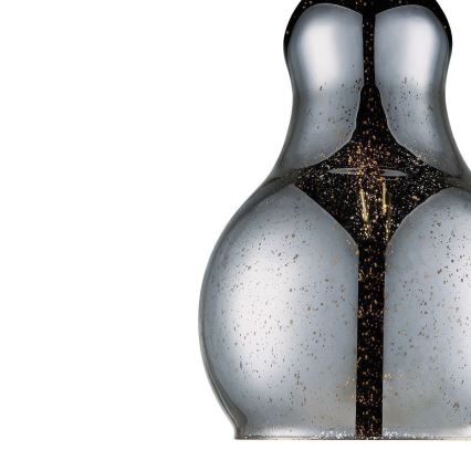 Csillár zsinóron BELLO 1xE27/60W/230V átm. 30 cm króm