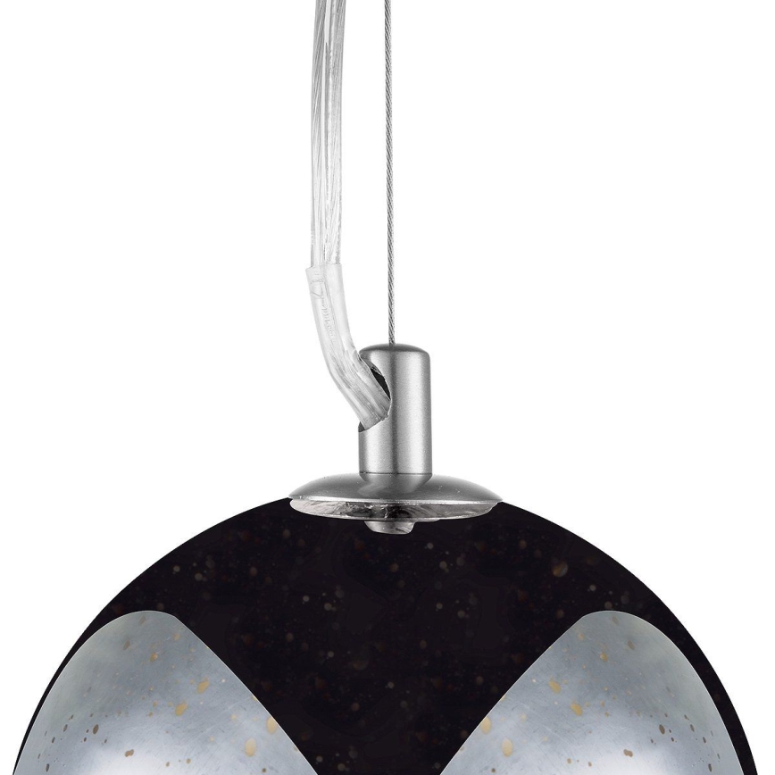 Csillár zsinóron BELLO 1xE27/60W/230V átm. 30 cm króm