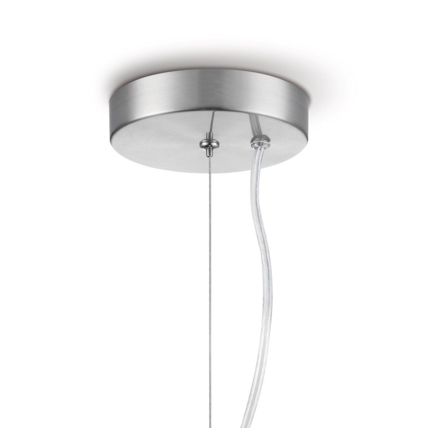 Csillár zsinóron BELLO 1xE27/60W/230V átm. 30 cm króm