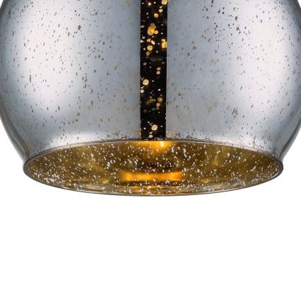 Csillár zsinóron BELLO 1xE27/60W/230V átm. 30 cm króm