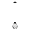 Csillár zsinóron BERGEN 1xE27/60W/230V fekete