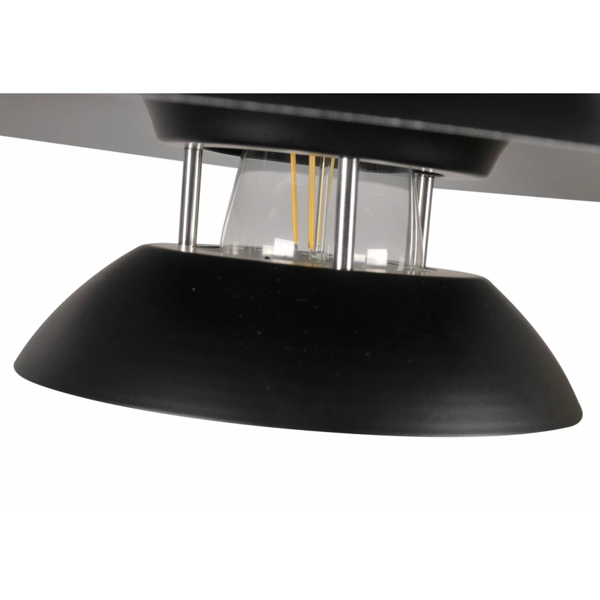 Csillár zsinóron BERIT 1xE27/20W/230V fekete