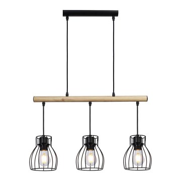 Csillár zsinóron BERNITA 3xE27/60W/230V